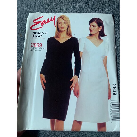 McCall's Misses Dress Sewing Pattern sz 8 10 12 14 2839 - uncut - Picture 4 of 4